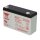 Yuasa NP12-6 AGM-Bleiakku 6V 12Ah VdS – Faston F2 6,3 mm