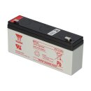 Yuasa NP3-6 AGM-Bleiakku 6V 3Ah – Faston F1 4,8 mm