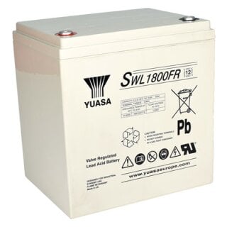 Yuasa Blei-Akku SWL1800FR Pb 12V / 57,6Ah Flame Retardant 10-12 Jahresbatterie, M6 innen