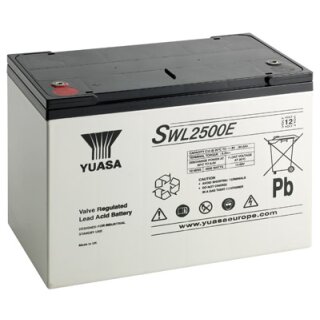 Yuasa Blei-Akku SWL2500E Pb 12V / 93,6Ah 10-12 Jahresbatterie, M6 innen