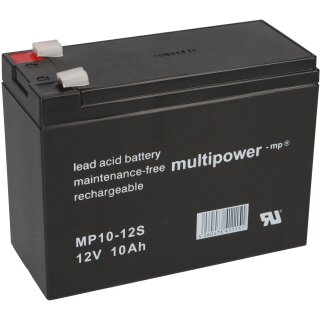 Multipower Blei Akku MP10-12S Pb 12V 10Ah AGM