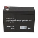 Multipower Lead-acid battery mp10-12s Pb 12v / 10Ah Faston 4.8