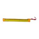 Notleuchtenakku 6V 3000mAh NiMH Sub-C L1x5 | 30cm Kabel