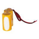 Notleuchten-Akku 2,4V 4,5Ah NiCd F1x2 D-Zellen mit Kabel