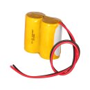 Notleuchten-Akku 2,4V 4,5Ah NiCd F1x2 D-Zellen mit Kabel