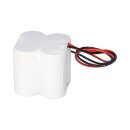 Notleuchten-Akku 4,8V 4000mAh NiCd F2x2