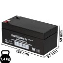 Replacement battery for Alber Scalamobil 2 x 12v 3,4Ah 24v lead battery