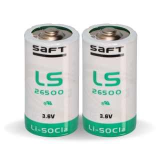 2x Saft Lithium 3,6V Batterie LS 26500 C  Baby - Zelle