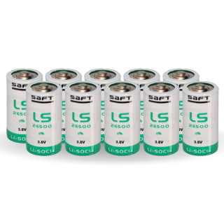 10x SAFT Lithium Batterie Baby C LS 26500 PLUS 3,6V 8,5Ah Lithium-Thionylchlorid