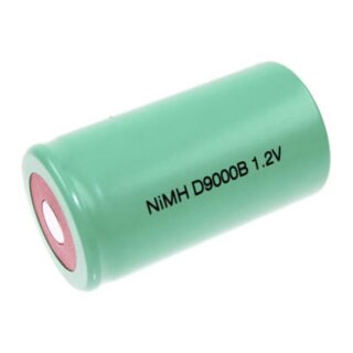 100x XCell Mono Akku Flattop Ni-MH 1,2V 9000mAh D