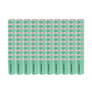 100x XCell Mono Akku Flattop Ni-MH 1,2V 9000mAh D