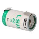 Saft Lithium 3,6V Batterie LSH 20 D - Zelle mit U-Lötfahne