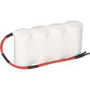 Akkupack 4,8V 2500 mAh C NiCd Notleuchten HT 20cm Kabel...