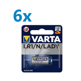 6x Varta Professional Electronics 4001 Lady Batterie 1er Blister