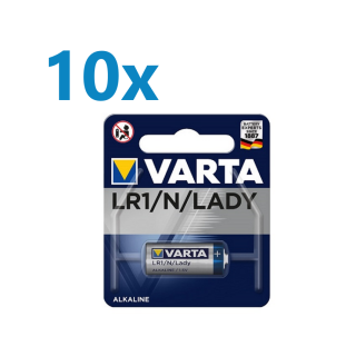 10x Varta Professional Electronics 4001 Lady Batterie 1er Blister