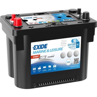 Exide EM1000 Orbital Start AGM Batterie mit 50Ah für Wohnmobile