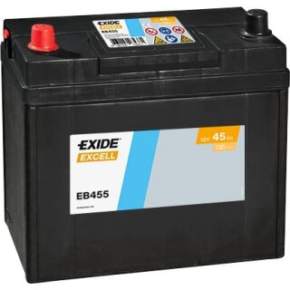 Exide EB455 Excell Autobatterie 12V mit 45Ah und 300A