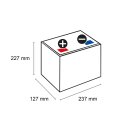 Kompakte Starterbatterie für PKW mit Schaltung 1