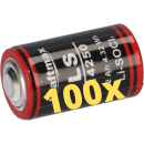 100x Kraftmax Lithium 3,6V Batterie LS14250 1/2 AA - Zelle