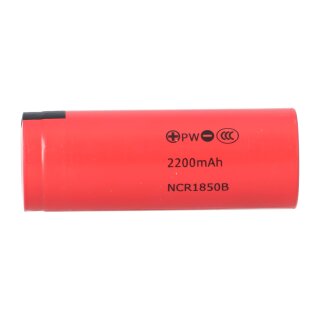 10er Set 18500 Lithium-Ionen Akkus 2200mAh