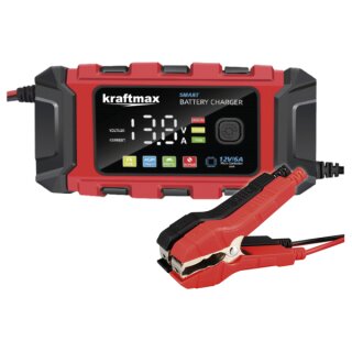 Kraftmax BC-360 6A Smart Kfz-Batterieladegerät mit LCD-Display
