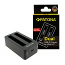 PATONA Dual Ladegerät Insta360 X5 kompakt