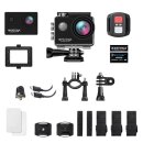 PATONA Action Cam Life SL3 4K WLAN 140° mit Zubehör Set