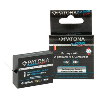 PATONA Platinum Akku 1800mAh für PATONA Action Cam Life SL5