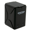 PATONA Platinum Dual-Charger Ladebox für Action Cam Life SL5 – USB‑C Eingang, 2 Ladeschächte, LED‑Ladestatus je Slot, intelligentes Lademanagement