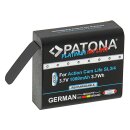 PATONA Platinum Kamera-/Camcorder-Akku für Action Cam Life SL3 und SL4 3,7V 1000mAh