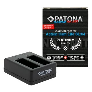PATONA Platinum Dual Ladegerät – zwei Akkus gleichzeitig laden über USB‑C
