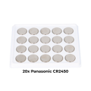 CR2450 Lithium Knopfzelle 3V 620mAh 20er Set