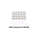 Panasonic CR2450 Lithium Knopfzelle 3V 620mAh 200er Set