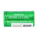 18350 Li-Ion Batterie 1400mAh Vapcell