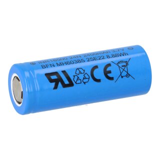 Enercig INR18500 24N Li-Ion Batterie 3,6V 2400mAh