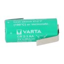 Varta CR 2/3 AA 3V Lithium Batterie mit Z‑Lötfahne...