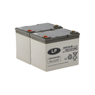 LP EVX12039 AGM-GEL Batterie 12V 39Ah 2er-Set