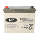 2x LP EVX12039 AGM-GEL Batterie 12V 39Ah Set