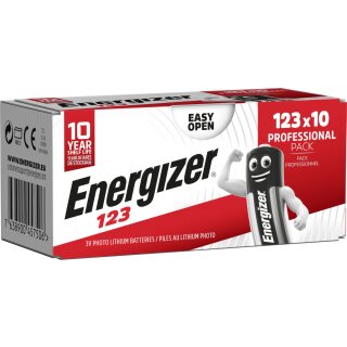 Energizer 123 Lithium Batterie EL123AP 3V 10er-Set