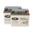 EVX12053 AGM-GEL 12V 53Ah Batterie 2er-Set