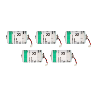 Lithium Batterie 3,6V 1100mAh für WINKHAUS Blue Chip 5er-Set
