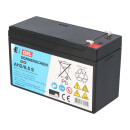 Sonnenschein A112/6,5S 12V 6,5Ah VRLA Blei-Gel-Akku, Faston F1 4,8 mm, Long Life 10–12 Jahre, wartungsfrei, flammhemmendes Gehäuse, IEC 60896, zyklenfest