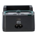 XTAR X2 LCD Ladegerät, 2-Schacht Schnellladegerät für Li-ion, NiMH, NiCd (AA, AAA, C, 14500, 16340, 18350, 18500, 18650, 22650, 25500, 26650), 0V-Aktivierung, EU-Stecker, 2× 26650