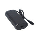 54,6V 3A Netzteil schwarz mit Schukostecker und C6 Kleeblatt-Anschluss