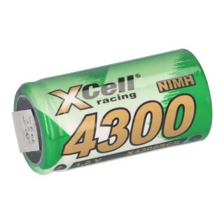 XCell Akku Sub-C 1,2V 4300mAh SC4300 Ni-MH Hochstrom