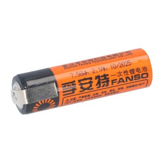 Fanso ER14505M AA Lithium Li-SOCI2 Spiral - 3.6V 2100mAh