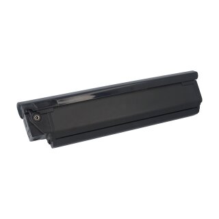 Semi‑Intube Akku SRY‑SWAN‑003, 36V 10,4Ah, Seitenansicht in Schwarz