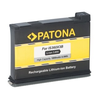 PATONA Akku für Insta360 X3 CINAQBT/A – Vorderansicht