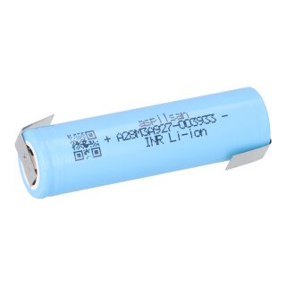 Aspilsan INR18650A28 18650 Li‑Ion Zelle mit Z‑Lötfahne