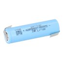 Aspilsan INR18650A28 18650 Li‑Ion Zelle mit Z‑Lötfahne